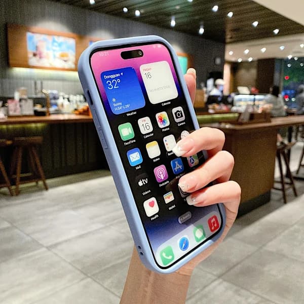 Matt Telefondeksel for iPhone 14 Plus Pro Max Slim Støtsikkert Matt Deksel