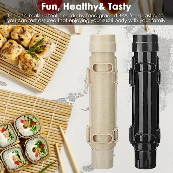 Sushi Bazooka, sushirull, form Sushi Maker Bærbar Sushi Roll Maker Making Kit Form Sushezi Risrull Form Kjøkken