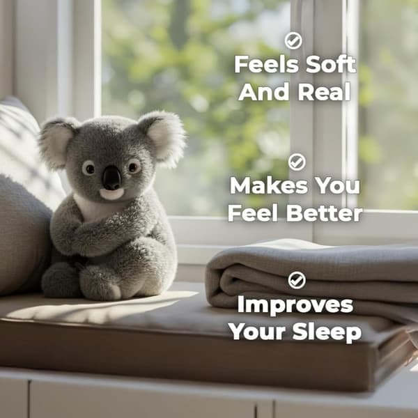 Følelsesmæssig Støttebjørn - Ultra Blød Koala Der Efterligner Rigtige Kram