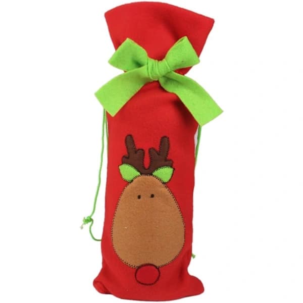 3-pack Julvinpåse Presentinslagning Dragskopåse Tomte Ren Träd Mönster