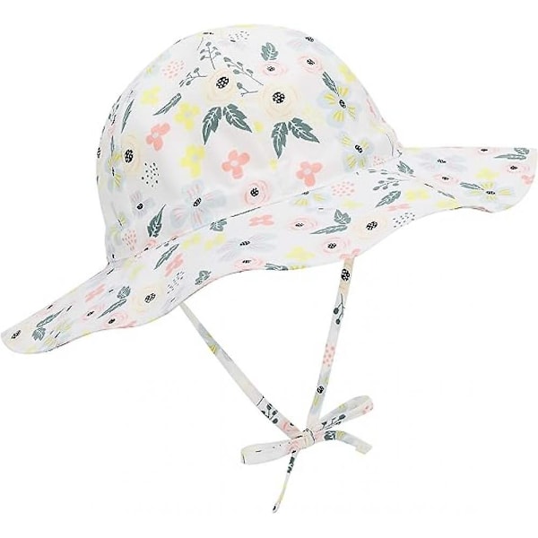 UPF 50+ Sun Protection Wide Brim Baby Girl Sun Hat Cute Summer Beach Baby Sun Hat Baby Girl Hats