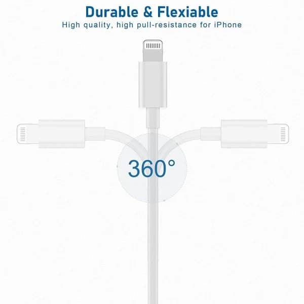 HA-CDQ iPhone Lader USB-C - Kabel / Ledning - 20W - Hurtiglader 4-pakning