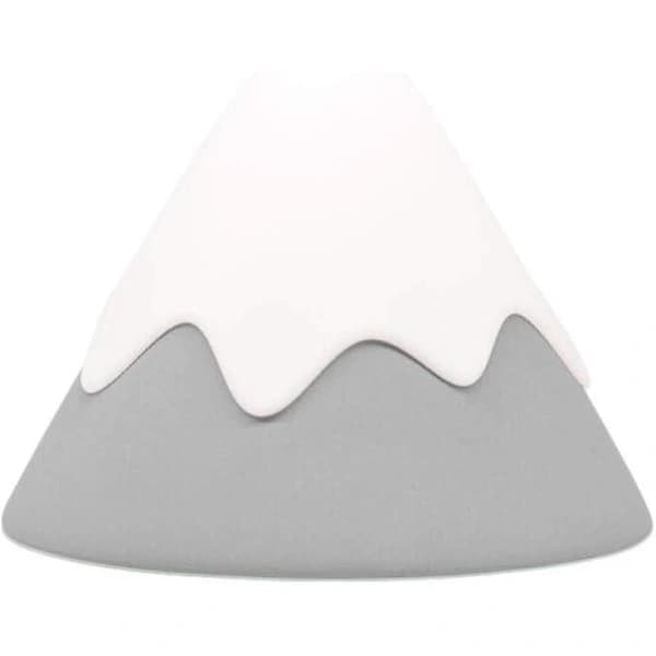Snöbergslampa LED Nattlampe i Silikon Touch - Grå