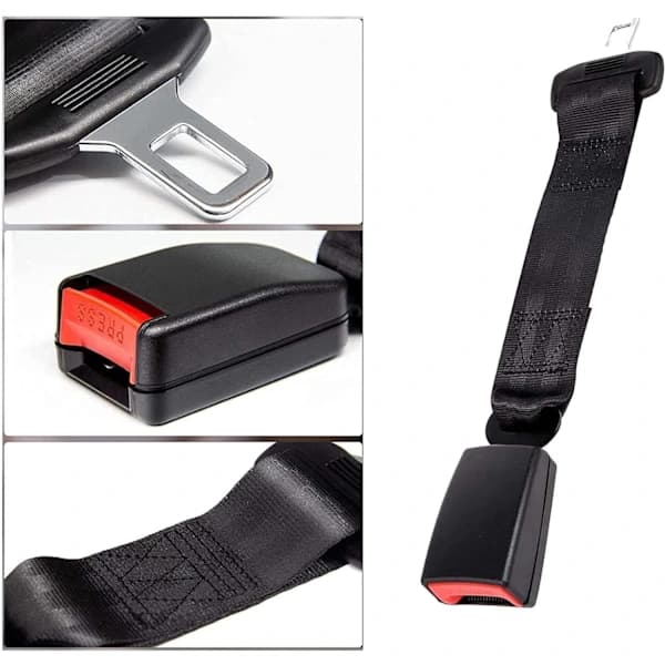 2 stk Belteforlenger/Belteforlenger/Belteklips - Justerbar 26-80cm (36cm)