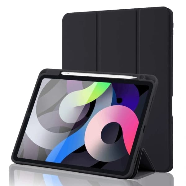 CDQ Tech-Protect Yhteensopiva iPad 10.9 2022 Kotelo SmartCase musta