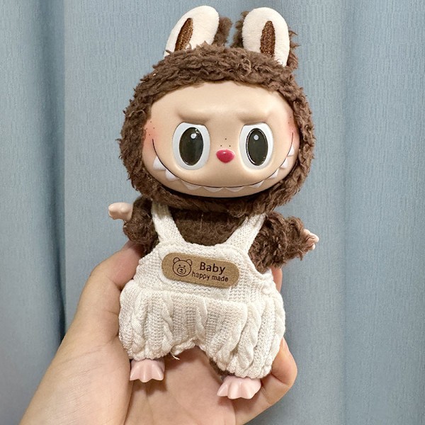 [HH] Kawaii Kläder Outfit Tillbehör för Kpop Labubu Idol Dockor Overall Set Kläder 85