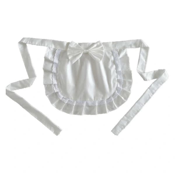 Retro Förkläden Midjeförkläde, midjeförkläde för flickor, tajt kostym, förkläde, för [] Beige-Vit Free