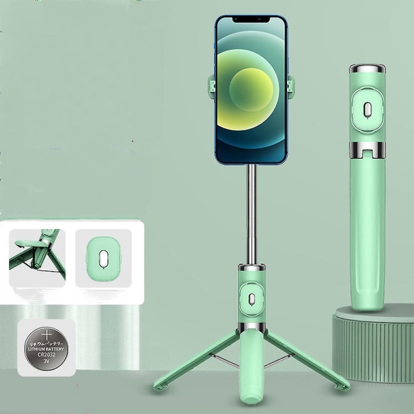 Skaalautuva kannettava selfie-keppi jalustalla ja Bluetoothilla