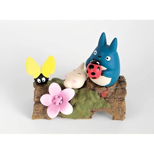 HA-Min nabo Totoro (Blomster og Totoro) samlerfigur til stabling og dekoration