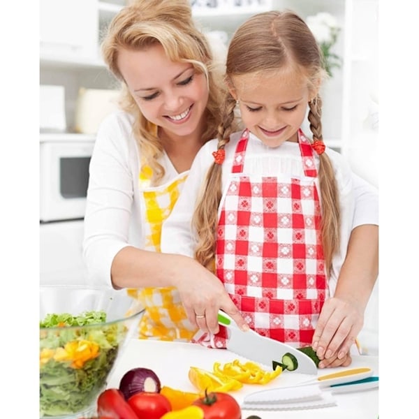 /HA/ Knife Set for Children 6 Pieces - Child-Friendly Knives Multicolor