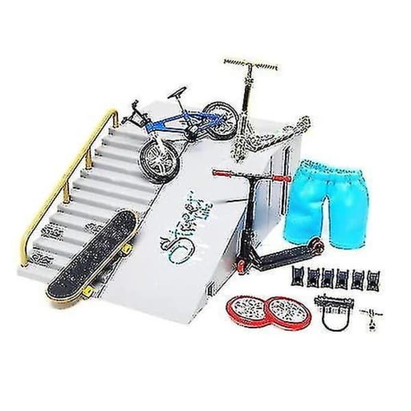 Stort fingerboardset ramp scooterbräda CDH-8
