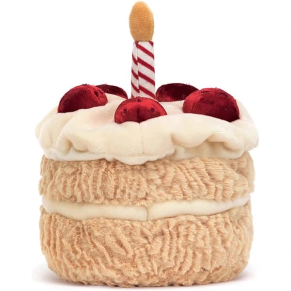 HA-Amuseable Bursdagskake Samleobjekt Plysj Dekor