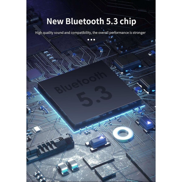 Bluetooth 5.3 -vastaanotinlähetin BT5.0 U-levy RCA 3,5 mm AUX-liitin Stereoäänen langaton audiosovitin autosoittimelle, kaiuttimelle, televisiolle