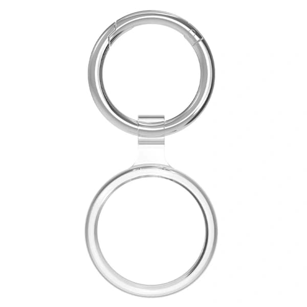 2-pack, AirTag-fodral, 360-graders skydd, transparent
