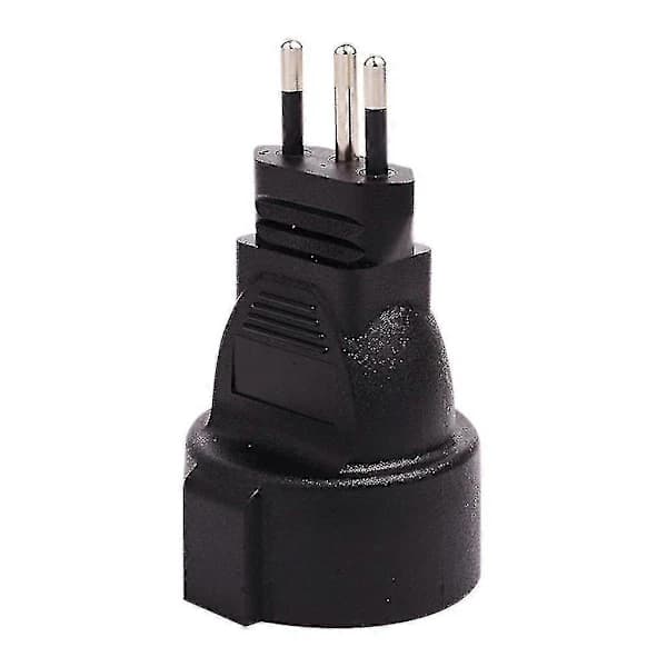 Sveitsisk 3-pins rund til EU-standard 16A 250V Strømadapter Hann til Hunn