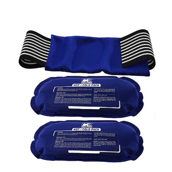 Kylande pannband - 3 delar, kyleffekt, tygmaterial, blå