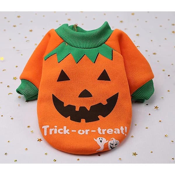 Halloween Kläder Hund Valp Tröja Jacka Katt Vinter Varm L L