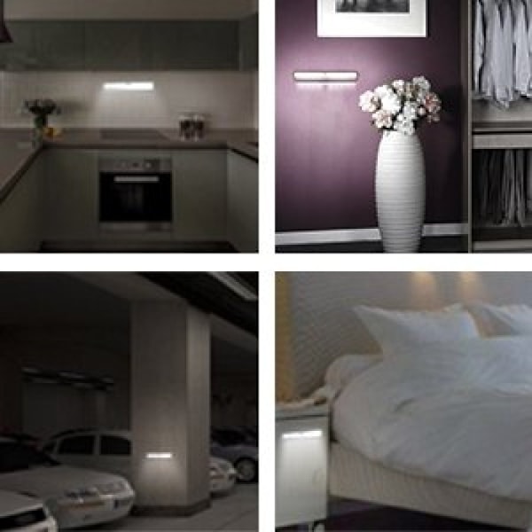 10 LED:n langaton liikeanturivalo automaattisella magneettinauhalla, portaiden valot, käytävä, portaiden valot