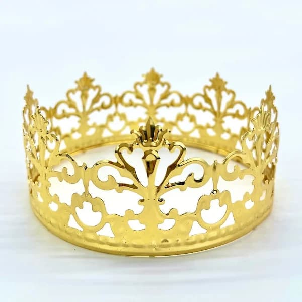 Prinsessekrone Kakepynt Dekor For Gutter Og Jenter, Kakepynt For Bryllup (sølv) A