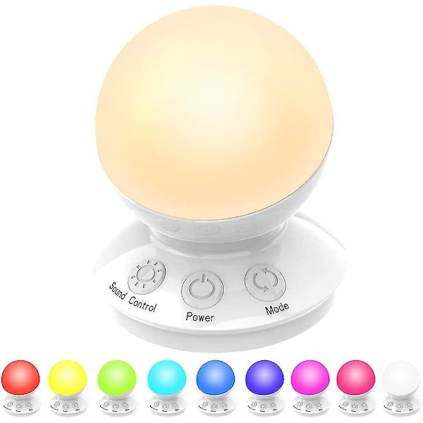 Kids Night Lights,usb Rechargeable Smart Children Rgb Night Light Dimmable(with Stickers)