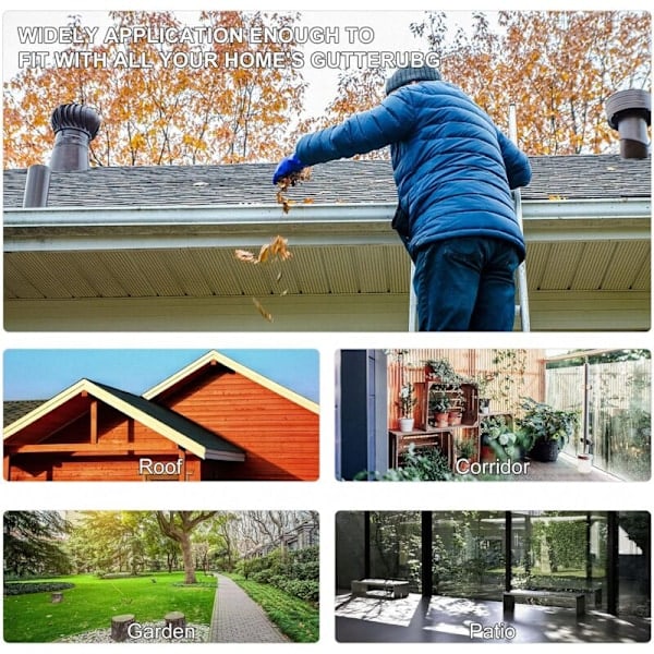 /HA/Package Aluminum Downspout Strainer, Durable Flexible Gutter Guards for Gutters Against Leaves