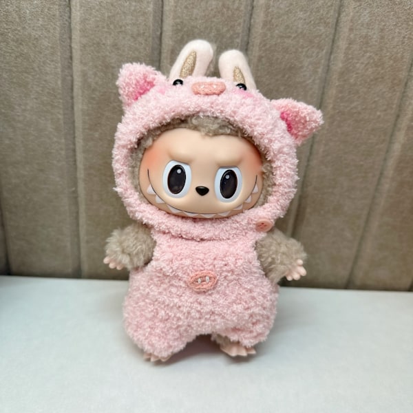 [HH] Labubu Kläder Märkesdesign Kläder Labubu Kläder Väska Skor Utsmyckning Dekorationer Förklädnad Handmade pink pig
