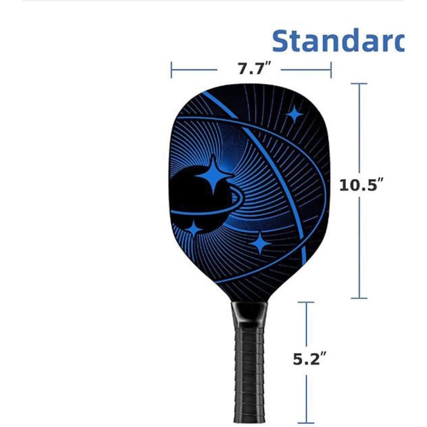 Pickleball-paddel, Pickleball-ketsjer, letvægts komfortabelt greb bærbar med cover Pickleball-ketsjer til børn og voksne