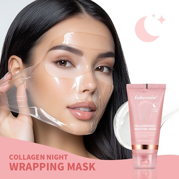 /HA/Lakerain-Collagen-Maske til natpakning Elasticitet Hydrering Pleje Reducerer slaphed