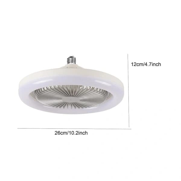 HA-30W Takvifte med Integrerte Lamper E27 Fjernkontroll Takbelysning Soverom Stue Bryter