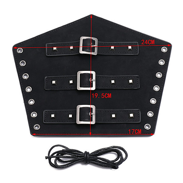 Läderarmskydd Punk Nitar Armband Vante Handledsskydd Spänne Justerbar Rustning Manschett Medeltida Vintage Armband 2-pack