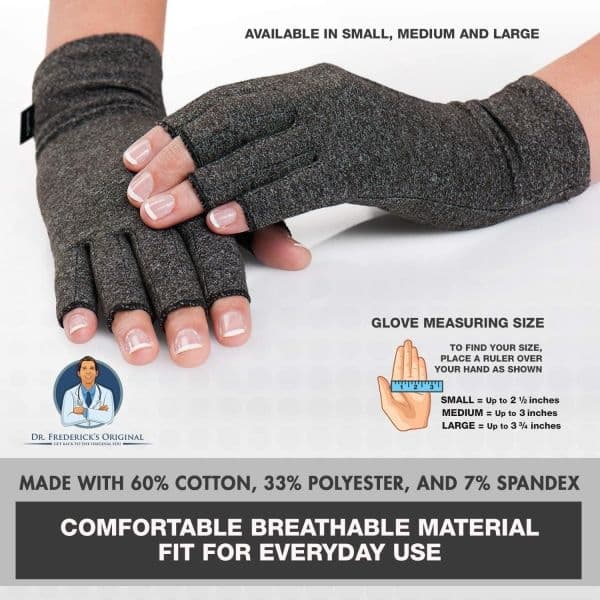 Originale anti-artritis-handsker, varme og kompression for
