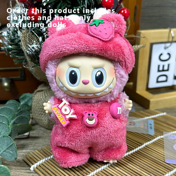[HH] Labubu Kläder Universal Sittande Stående Plyschdocka Designkläder Tillbehör Blind Box Labubu Kläder style 13