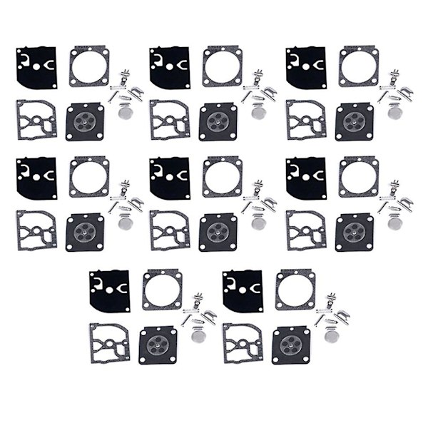8set Förgasarreparationsats Trimmerdelar Rb-100 Packning Membran För Hs45 Fs55 Fs38 Bg45 Mm55 4137