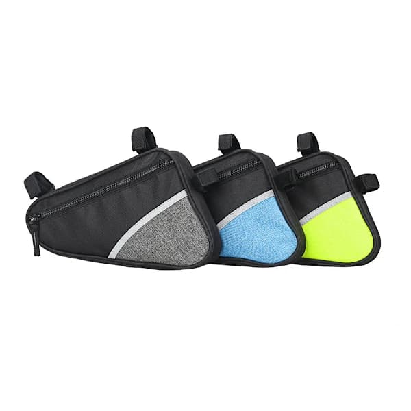 Blue Waterproof Bicycle Triangle Bag - Frame Bag, Triangle Bag for Bicycle Lock, Rain Jacket - Bicycle Frame Bag