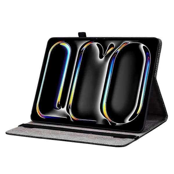 HA~Leather Case with Printed Pattern and Card Slots for iPad Pro 11 (2024)