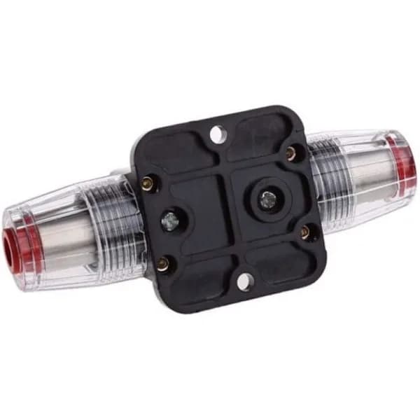 Professionel inline-afbryder til bilstereo, marinekvalitet 12V 50A manuel nulstillingssikringsholder til stereobeskyttelse, egnet til bilmotor