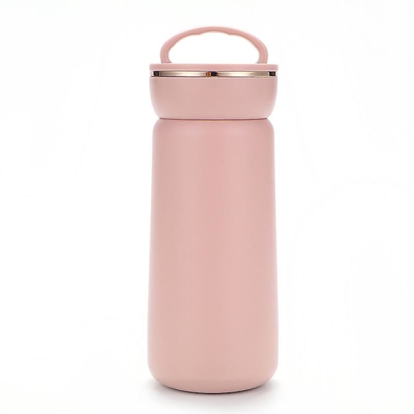 Vacuum Insulated Hot Water Bottle Stainless Steel Flask Travel Mug Coffee Cup 13OZ ,Pink(WZ1468)