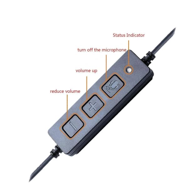 Headset Hurtigkobling QD-kabel til USB-stikadapter Call Center Kontor [] A