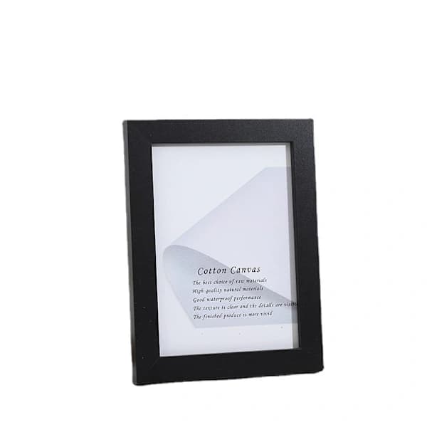 HA~Rektangulær Fotoramme med Passepartout, 13 cm x 18 cm Sort, 2-pak