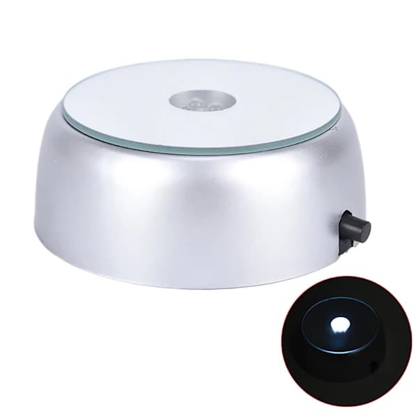 Stativ for 4 LED rund lysbase Hvit
