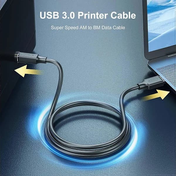 MINDPURE US102 1m USB3.0 Hann til USB Type-B Hann Skriverkabel HD Utskriftskabel