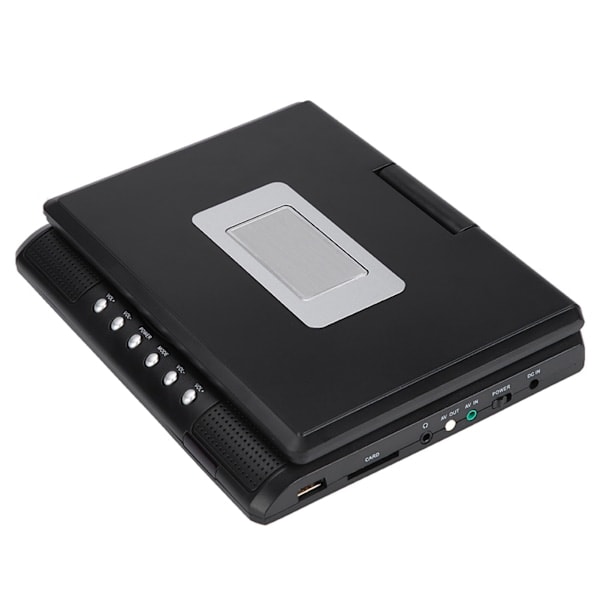 /HH/ Bærbar DVD-afspiller med 7-tommers drejelig skærm, genopladeligt batteri, TV, biloplader, gamepad - US-stik 100-240V 0.1