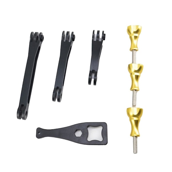 For Hero 7/6/5 Kamera Hjelm Forlengelse Selfie Brakett 3-i-1 Forlengelsesstang Universell Forlengelse Br