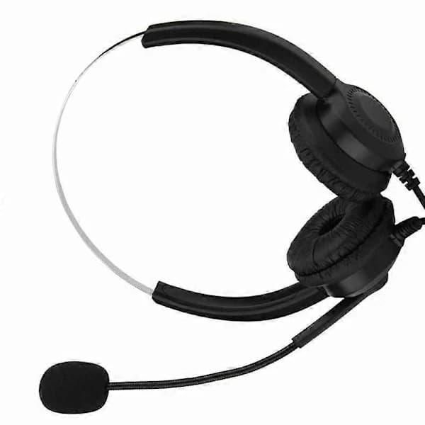 USB-headset til callcenter med mute-funktion, støjreducerende headset med mikrofon til computer/telefon/skrivebordsboks