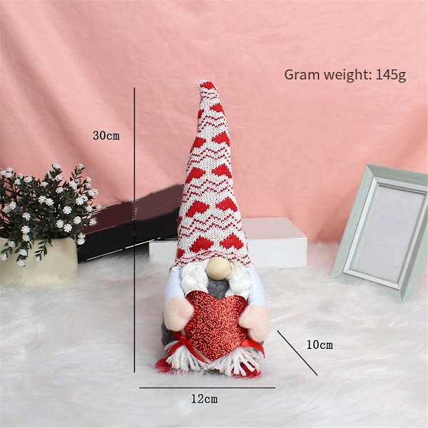 Valentinsdag Gnome Plysj Valentinsdag Gnomes Dekor 2stk Mr And Mrs Swedish Tomte Gnome Valentine Gi