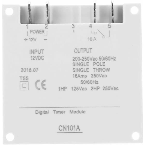 Timerbrytare 12VDC 16A Tidsrelä LCD Elektronisk Digital Programmerbar LCD Digitalt Mikroskop Mikrokontroller Strömtimer