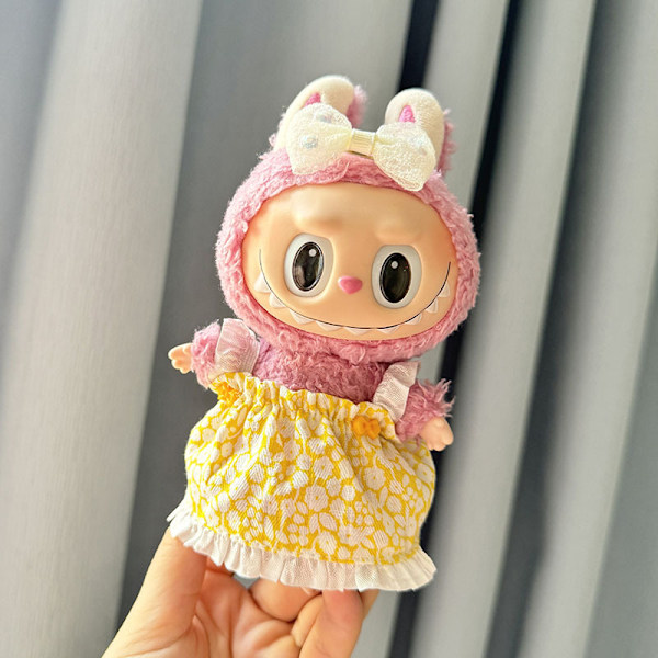 [HH] Kawaii Kläder Outfit Tillbehör för Kpop Labubu Idol Dockor Overall Set Kläder 45