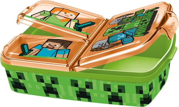 Minecraft Matboks med 3 rom Multolor flerfarget Multolor multifärg