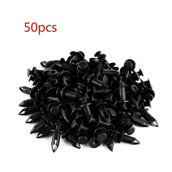 50 stk 8mm ABS plastskjermklips karosseriklips nagleklips bolter for Polaris Sportsman Rangers Rzr 550 850 Xp 7661855 Atv P -tt
