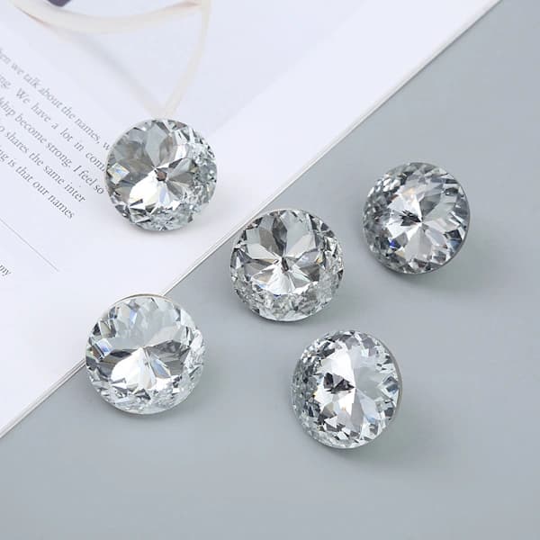 HA-10 stk 20 mm Krystall Rhinestone Knapper Passer for Sofa Møbler Ba